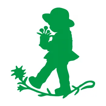 Samolepící dekorace Interiér 011 levá dítě s květinou (12 - zelená) SAMOLEPKA NA AUTO, NÁLEPKA, FÓLIE, POLEP, TUNING, VLASTNÍ TEXT, TISK, AUTOSAMOLEPKY.cz, POLEPY, OBRÁZEK, LOGO, 3D STICKERS