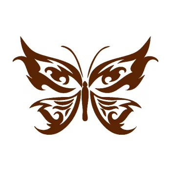 Samolepící dekorace Motýl 012 (15 - hnědá) SAMOLEPKA NA AUTO, NÁLEPKA, FÓLIE, POLEP, TUNING, VLASTNÍ TEXT, TISK, AUTOSAMOLEPKY.cz, POLEPY, OBRÁZEK, LOGO, 3D STICKERS