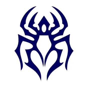 Samolepící dekorace SAMOLEPKA Pavouk 007 (23 - tmavě modrá) NA AUTO, NÁLEPKA, FÓLIE, POLEP, TUNING, VLASTNÍ TEXT, TISK, AUTOSAMOLEPKY.cz, POLEPY, OBRÁZEK, LOGO, SAMOLEPKY