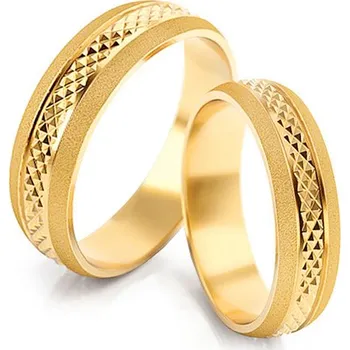 Prsten Svatební obroučky matované šířka 4 až 6 mm STOB025V + dárkové balení LUXUS zdarma