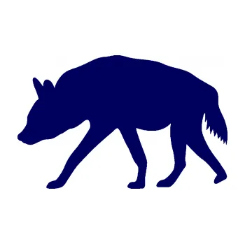Samolepící dekorace SAMOLEPKA Hyena 001 levá (23 - tmavě modrá) NA AUTO, NÁLEPKA, FÓLIE, POLEP, TUNING, VLASTNÍ TEXT, TISK, AUTOSAMOLEPKY.cz, POLEPY, OBRÁZEK, LOGO, SAMOLEPKY