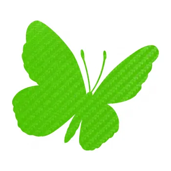 Samolepící dekorace SAMOLEPKA Motýl 009 pravá (58 - 3D karbon zelený kawasaki) NA AUTO, NÁLEPKA, FÓLIE, POLEP, TUNING, VLASTNÍ TEXT, TISK, AUTOSAMOLEPKY.cz, POLEPY, OBRÁZEK, LOGO, SAMOLEPKY