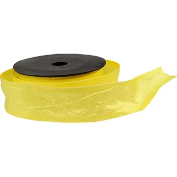 Stuha Stuha mačkaná 4 cm, 9,15 m, kanár.žluť