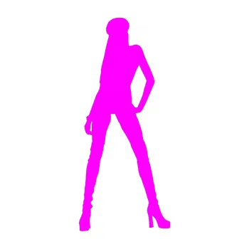 Polep vozidla Erotická žena 022 levá (72 - Fluorescentní růžová) SAMOLEPKA NA AUTO, NÁLEPKA, FÓLIE, POLEP, TUNING, VLASTNÍ TEXT, TISK, AUTOSAMOLEPKY.cz, POLEPY, OBRÁZEK, LOGO, 3D STICKERS