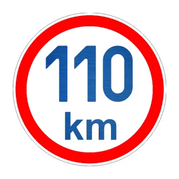 samolepka Maximální rychlost 110km - nejvyšší konstrukční rychlost (65 - škrábaný kov modrý) SAMOLEPKA NA AUTO, NÁLEPKA, FÓLIE, POLEP, TUNING, VLASTNÍ TEXT, TISK, AUTOSAMOLEPKY.cz, POLEPY, OBRÁZEK, LOGO, 3D STICKERS