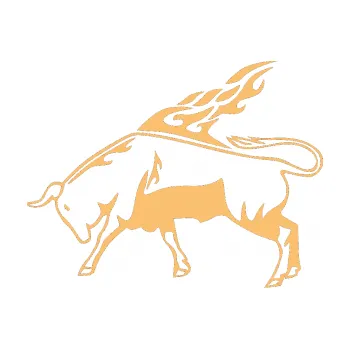 Samolepicí dekorace na vozidlo Animal flames 067 levá býk (08 - béžová) SAMOLEPKA NA AUTO, NÁLEPKA, FÓLIE, POLEP, TUNING, VLASTNÍ TEXT, TISK, AUTOSAMOLEPKY.cz, POLEPY, OBRÁZEK, LOGO, 3D STICKERS