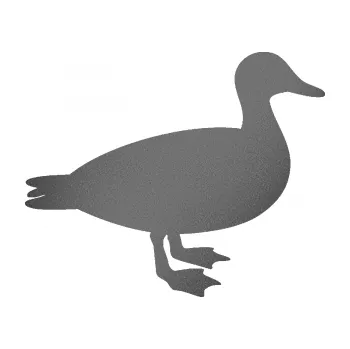 Samolepicí dekorace na vozidlo Kachna 002 pravá (41 - grafitová metalíza) SAMOLEPKA NA AUTO, NÁLEPKA, FÓLIE, POLEP, TUNING, VLASTNÍ TEXT, TISK, AUTOSAMOLEPKY.cz, POLEPY, OBRÁZEK, LOGO, 3D STICKERS