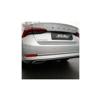 Tuning Dummy – koncovky výfuku se středovou lištou, Alu Brush Škoda Octavia IV Hybrid G-TEC, e-TEC -- od roku výroby 2020- SLEVA 2%