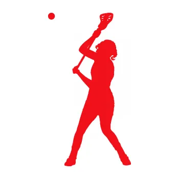 Samolepicí dekorace na vozidlo Lakros 002 pravá hráčka (10 - červená) SAMOLEPKA NA AUTO, NÁLEPKA, FÓLIE, POLEP, TUNING, VLASTNÍ TEXT, TISK, AUTOSAMOLEPKY.cz, POLEPY, OBRÁZEK, LOGO, 3D STICKERS