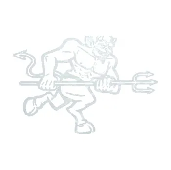 Samolepící dekorace SAMOLEPKA Čert 002 pravá s vidlemi (51 - 3D karbon bílý) NA AUTO, NÁLEPKA, FÓLIE, POLEP, TUNING, VLASTNÍ TEXT, TISK, AUTOSAMOLEPKY.cz, POLEPY, OBRÁZEK, LOGO, SAMOLEPKY