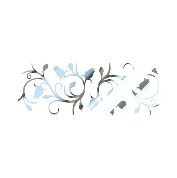 Samolepící dekorace SAMOLEPKA Květina dekor 010 levá růžičky (80 - chrom fólie stříbrná zrcadlová) NA AUTO, NÁLEPKA, FÓLIE, POLEP, TUNING, VLASTNÍ TEXT, TISK, AUTOSAMOLEPKY.cz, POLEPY, OBRÁZEK, LOGO, SAMOLEPKY