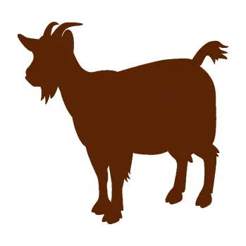 Samolepící dekorace SAMOLEPKA Koza 001 levá (15 - hnědá) NA AUTO, NÁLEPKA, FÓLIE, POLEP, TUNING, VLASTNÍ TEXT, TISK, AUTOSAMOLEPKY.cz, POLEPY, OBRÁZEK, LOGO, SAMOLEPKY