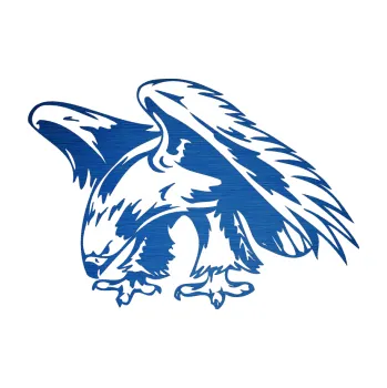 Samolepicí dekorace na vozidlo Predators 001 levá orel (65 - škrábaný kov modrý) SAMOLEPKA NA AUTO, NÁLEPKA, FÓLIE, POLEP, TUNING, VLASTNÍ TEXT, TISK, AUTOSAMOLEPKY.cz, POLEPY, OBRÁZEK, LOGO, 3D STICKERS