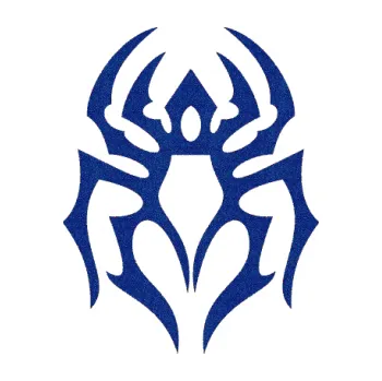 Samolepící dekorace Pavouk 007 (89 - Ultra Metalic modrá tmavá) SAMOLEPKA NA AUTO, NÁLEPKA, FÓLIE, POLEP, TUNING, VLASTNÍ TEXT, TISK, AUTOSAMOLEPKY.cz, POLEPY, OBRÁZEK, LOGO, 3D STICKERS