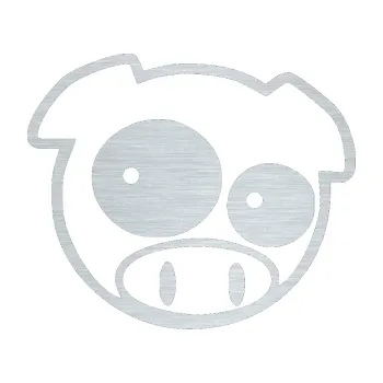 Samolepicí dekorace na vozidlo Rally pig 001 pravá (61 - škrábaný hliník) SAMOLEPKA NA AUTO, NÁLEPKA, FÓLIE, POLEP, TUNING, VLASTNÍ TEXT, TISK, AUTOSAMOLEPKY.cz, POLEPY, OBRÁZEK, LOGO, 3D STICKERS