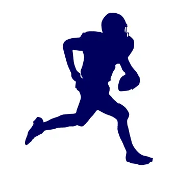 Polep vozidla Americký fotbal 001 pravá (23 - tmavě modrá) SAMOLEPKA NA AUTO, NÁLEPKA, FÓLIE, POLEP, TUNING, VLASTNÍ TEXT, TISK, AUTOSAMOLEPKY.cz, POLEPY, OBRÁZEK, LOGO, 3D STICKERS