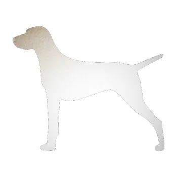 Polep vozidla SAMOLEPKA Pes 052 levá Ohař (82 - odrazková reflexní bílá) NA AUTO, NÁLEPKA, FÓLIE, POLEP, TUNING, VLASTNÍ TEXT, TISK, AUTOSAMOLEPKY.cz, POLEPY, OBRÁZEK, LOGO, SAMOLEPKY