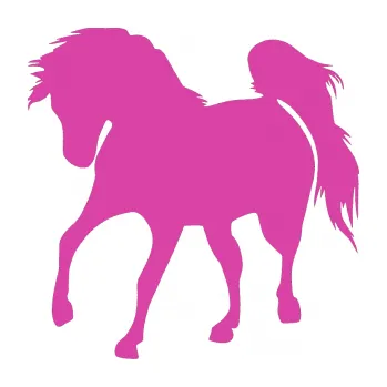 Samolepící dekorace Kůň 032 levá (16 - růžová) SAMOLEPKA NA AUTO, NÁLEPKA, FÓLIE, POLEP, TUNING, VLASTNÍ TEXT, TISK, AUTOSAMOLEPKY.cz, POLEPY, OBRÁZEK, LOGO, 3D STICKERS