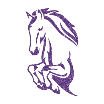 Samolepící dekorace SAMOLEPKA Kůň 031 levá skok (87 - Ultra Metalic fialová) NA AUTO, NÁLEPKA, FÓLIE, POLEP, TUNING, VLASTNÍ TEXT, TISK, AUTOSAMOLEPKY.cz, POLEPY, OBRÁZEK, LOGO, SAMOLEPKY