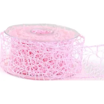 Stuha Stuha Big spider 5 cm x 9,1 m - růžová, doprodej