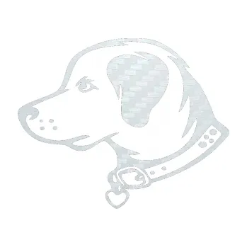 Polep vozidla SAMOLEPKA Pes 058 levá (51 - 3D karbon bílý) NA AUTO, NÁLEPKA, FÓLIE, POLEP, TUNING, VLASTNÍ TEXT, TISK, AUTOSAMOLEPKY.cz, POLEPY, OBRÁZEK, LOGO, SAMOLEPKY