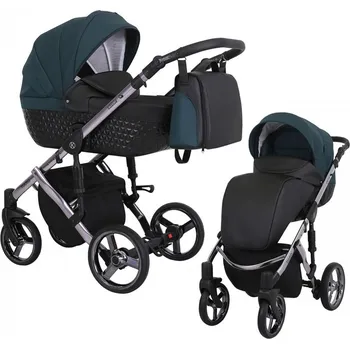 Kočárek Kočárek Kunert Tiaro Premium 2024 black/dark petrol