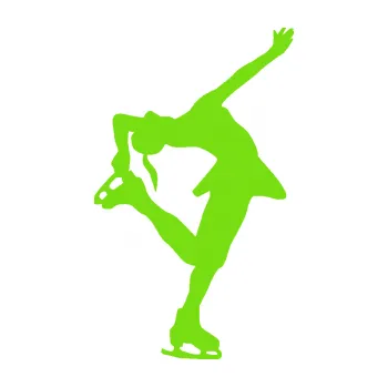 Polep vozidla Krasobruslení 001 pravá krasobruslařka (04 - zelená kawasaki) SAMOLEPKA NA AUTO, NÁLEPKA, FÓLIE, POLEP, TUNING, VLASTNÍ TEXT, TISK, AUTOSAMOLEPKY.cz, POLEPY, OBRÁZEK, LOGO, 3D STICKERS