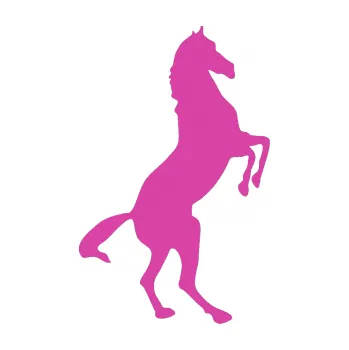 Samolepící dekorace Kůň 013 pravá na zadních (16 - růžová) SAMOLEPKA NA AUTO, NÁLEPKA, FÓLIE, POLEP, TUNING, VLASTNÍ TEXT, TISK, AUTOSAMOLEPKY.cz, POLEPY, OBRÁZEK, LOGO, 3D STICKERS