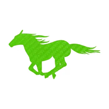 Samolepící dekorace SAMOLEPKA Kůň 029 levá (58 - 3D karbon zelený kawasaki) NA AUTO, NÁLEPKA, FÓLIE, POLEP, TUNING, VLASTNÍ TEXT, TISK, AUTOSAMOLEPKY.cz, POLEPY, OBRÁZEK, LOGO, SAMOLEPKY