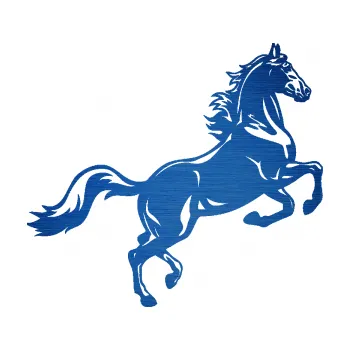 Samolepící dekorace SAMOLEPKA Kůň 057 pravá na zadních (65 - škrábaný kov modrý) NA AUTO, NÁLEPKA, FÓLIE, POLEP, TUNING, VLASTNÍ TEXT, TISK, AUTOSAMOLEPKY.cz, POLEPY, OBRÁZEK, LOGO, SAMOLEPKY