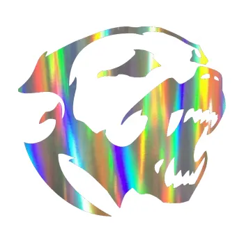 Polep vozidla SAMOLEPKA Pitbull hlava 001 pravá (93 - Holografická) NA AUTO, NÁLEPKA, FÓLIE, POLEP, TUNING, VLASTNÍ TEXT, TISK, AUTOSAMOLEPKY.cz, POLEPY, OBRÁZEK, LOGO, SAMOLEPKY