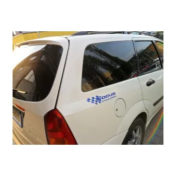 Polep vozidla SAMOLEPKA Focus limited edition levá (10 - červená) NA AUTO, NÁLEPKA, FÓLIE, POLEP, TUNING, VLASTNÍ TEXT, TISK, AUTOSAMOLEPKY.cz, POLEPY, OBRÁZEK, LOGO, SAMOLEPKY