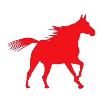 Samolepící dekorace SAMOLEPKA Kůň 010 pravá (10 - červená) NA AUTO, NÁLEPKA, FÓLIE, POLEP, TUNING, VLASTNÍ TEXT, TISK, AUTOSAMOLEPKY.cz, POLEPY, OBRÁZEK, LOGO, SAMOLEPKY