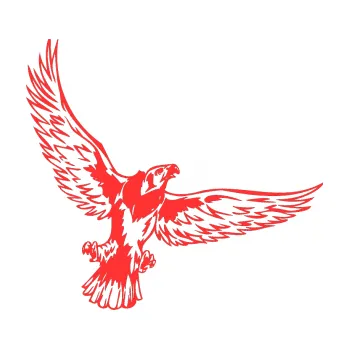 Samolepicí dekorace na vozidlo Predators 044 pravá (02 - světle červená) SAMOLEPKA NA AUTO, NÁLEPKA, FÓLIE, POLEP, TUNING, VLASTNÍ TEXT, TISK, AUTOSAMOLEPKY.cz, POLEPY, OBRÁZEK, LOGO, 3D STICKERS