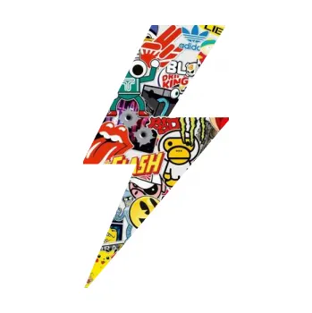 samolepka Blesk 002 elektřina (83 - Sticker bomb) SAMOLEPKA NA AUTO, NÁLEPKA, FÓLIE, POLEP, TUNING, VLASTNÍ TEXT, TISK, AUTOSAMOLEPKY.cz, POLEPY, OBRÁZEK, LOGO, 3D STICKERS