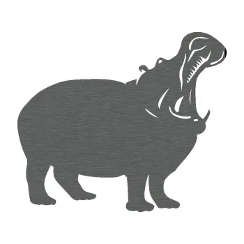 Samolepící dekorace SAMOLEPKA Hroch 002 pravá (62 - škrábaný titan) NA AUTO, NÁLEPKA, FÓLIE, POLEP, TUNING, VLASTNÍ TEXT, TISK, AUTOSAMOLEPKY.cz, POLEPY, OBRÁZEK, LOGO, SAMOLEPKY