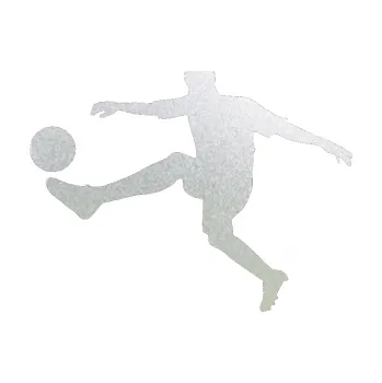 Samolepicí dekorace na vozidlo Fotbalista 004 levá (60 - pískované sklo) SAMOLEPKA NA AUTO, NÁLEPKA, FÓLIE, POLEP, TUNING, VLASTNÍ TEXT, TISK, AUTOSAMOLEPKY.cz, POLEPY, OBRÁZEK, LOGO, 3D STICKERS