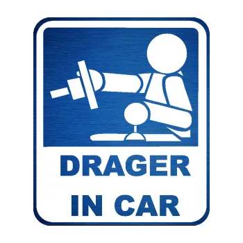 Autodoplněk Samolepka na auto Drager in car 002 (65 - škrábaný kov modrý) NÁLEPKA, FÓLIE, POLEPY, TUNING, VLASTNÍ TEXT, TISK, AUTOSAMOLEPKY.cz, SAMOLEPKY, OBRÁZEK, LOGO, VÝROBA, PRODEJ