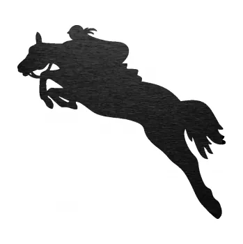 Samolepící dekorace SAMOLEPKA Kůň 084 levá s jezdkyní (63 - škrábaný kov černý) NA AUTO, NÁLEPKA, FÓLIE, POLEP, TUNING, VLASTNÍ TEXT, TISK, AUTOSAMOLEPKY.cz, POLEPY, OBRÁZEK, LOGO, SAMOLEPKY