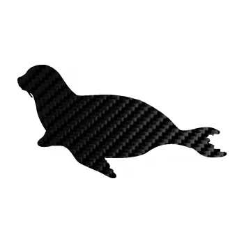 Samolepící dekorace SAMOLEPKA Lachtan 001 levá (50 - 3D karbon černý) NA AUTO, NÁLEPKA, FÓLIE, POLEP, TUNING, VLASTNÍ TEXT, TISK, AUTOSAMOLEPKY.cz, POLEPY, OBRÁZEK, LOGO, SAMOLEPKY