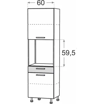 Kuchyňská skříňka Kuchyňská skříňka Duo XL SP60 spotřebičová