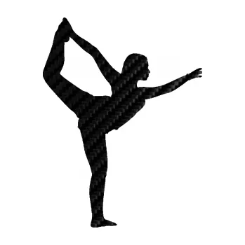 Samolepicí dekorace na vozidlo Jóga 001 pravá (50 - 3D karbon černý) SAMOLEPKA NA AUTO, NÁLEPKA, FÓLIE, POLEP, TUNING, VLASTNÍ TEXT, TISK, AUTOSAMOLEPKY.cz, POLEPY, OBRÁZEK, LOGO, 3D STICKERS