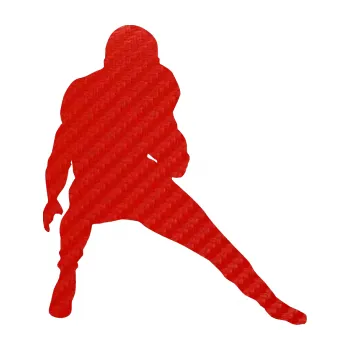 Polep vozidla Americký fotbal 010 pravá (53 - 3D karbon červený) SAMOLEPKA NA AUTO, NÁLEPKA, FÓLIE, POLEP, TUNING, VLASTNÍ TEXT, TISK, AUTOSAMOLEPKY.cz, POLEPY, OBRÁZEK, LOGO, 3D STICKERS