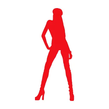 Polep vozidla SAMOLEPKA Erotická žena 022 pravá (10 - červená) NA AUTO, NÁLEPKA, FÓLIE, POLEP, TUNING, VLASTNÍ TEXT, TISK, AUTOSAMOLEPKY.cz, POLEPY, OBRÁZEK, LOGO, SAMOLEPKY