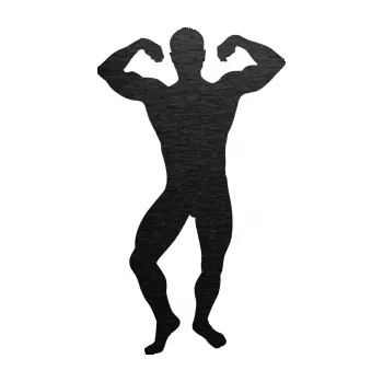 Polep vozidla Kulturista 012 levá (63 - škrábaný kov černý) SAMOLEPKA NA AUTO, NÁLEPKA, FÓLIE, POLEP, TUNING, VLASTNÍ TEXT, TISK, AUTOSAMOLEPKY.cz, POLEPY, OBRÁZEK, LOGO, 3D STICKERS