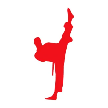 Polep vozidla SAMOLEPKA Karate 005 pravá (10 - červená) NA AUTO, NÁLEPKA, FÓLIE, POLEP, TUNING, VLASTNÍ TEXT, TISK, AUTOSAMOLEPKY.cz, POLEPY, OBRÁZEK, LOGO, SAMOLEPKY