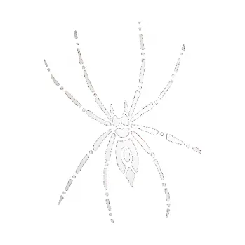 Samolepící dekorace SAMOLEPKA Pavouk 011 levá (82 - odrazková reflexní bílá) NA AUTO, NÁLEPKA, FÓLIE, POLEP, TUNING, VLASTNÍ TEXT, TISK, AUTOSAMOLEPKY.cz, POLEPY, OBRÁZEK, LOGO, SAMOLEPKY