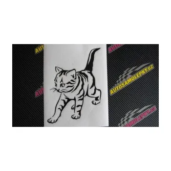 Samolepící dekorace SAMOLEPKA Koťátko 004 levá (10 - červená) NA AUTO, NÁLEPKA, FÓLIE, POLEP, TUNING, VLASTNÍ TEXT, TISK, AUTOSAMOLEPKY.cz, POLEPY, OBRÁZEK, LOGO, SAMOLEPKY