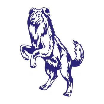 Polep vozidla SAMOLEPKA Pes 045 levá kolie (22 - střední modrá) NA AUTO, NÁLEPKA, FÓLIE, POLEP, TUNING, VLASTNÍ TEXT, TISK, AUTOSAMOLEPKY.cz, POLEPY, OBRÁZEK, LOGO, SAMOLEPKY