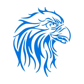 Samolepicí dekorace na vozidlo Orel 002 pravá (11 - modrá oceán) SAMOLEPKA NA AUTO, NÁLEPKA, FÓLIE, POLEP, TUNING, VLASTNÍ TEXT, TISK, AUTOSAMOLEPKY.cz, POLEPY, OBRÁZEK, LOGO, 3D STICKERS